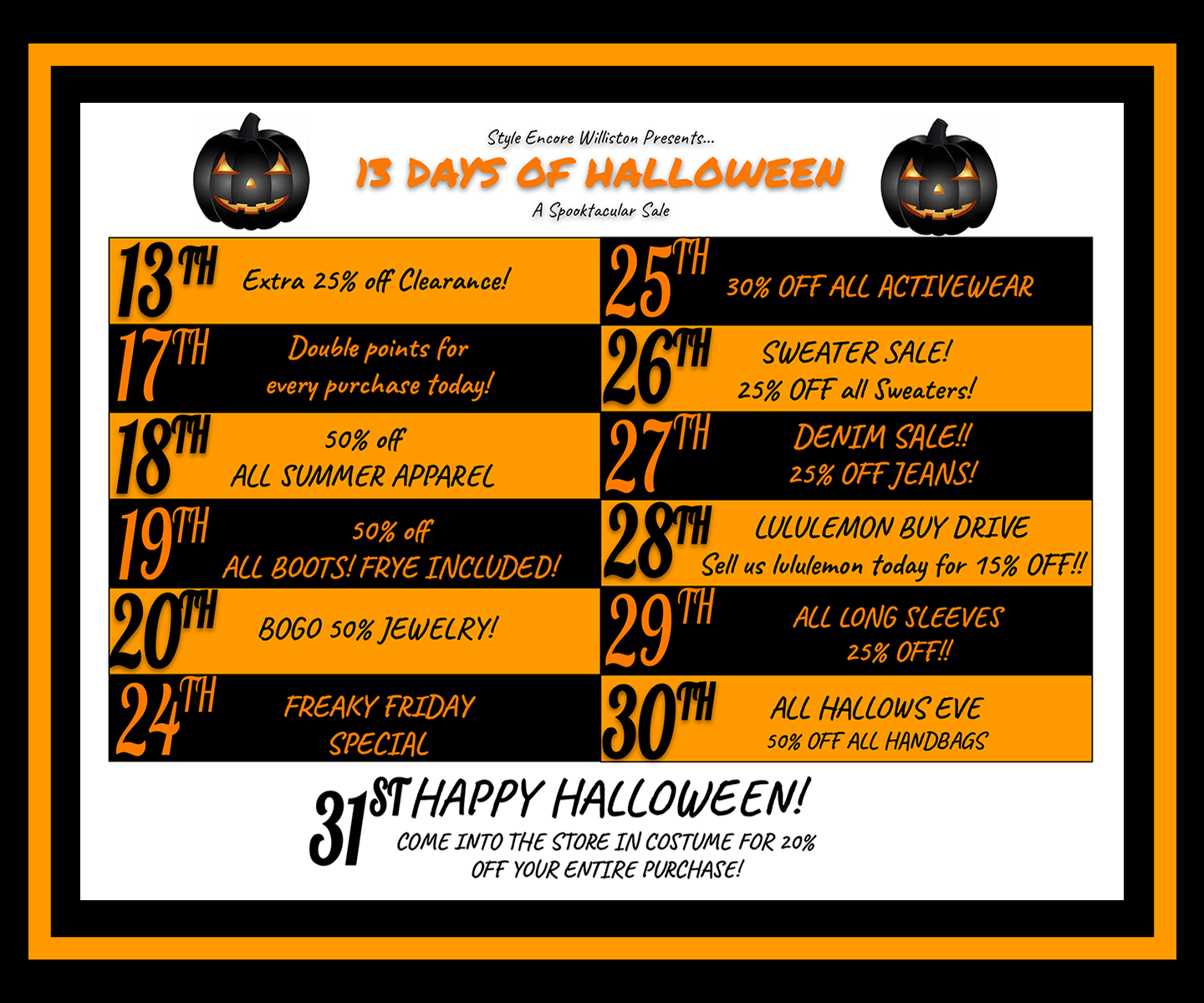 13 Days of Halloween